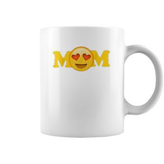 Emoji Mothers Day For Women Mom Heart Eyes Emoji Love Coffee Mug | Favorety AU