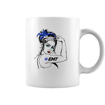 Ems Emergency Emt Rosie The Riveter Coffee Mug | Favorety