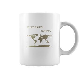 Flat Earth Society Shirt Flat Earthers Not A Moving Globe Coffee Mug | Favorety UK