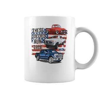 Ford 100Th Anniversary Red White Blue Trucks Coffee Mug | Favorety UK