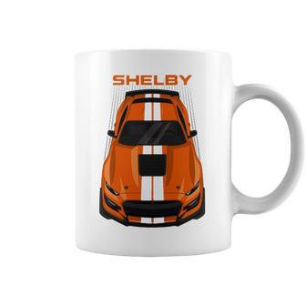 Ford Mustang Shelby Gt500 2020 2021 Twister Orange White Stripes Coffee Mug | Favorety CA