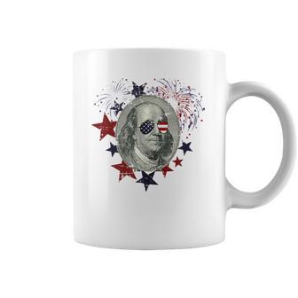 Fourth Of July Ben Franklin Patriotic American Coffee Mug | Favorety