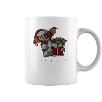 Friends Christmas Baby Yoda And Baby Gizmo Santa Coffee Mug | Favorety UK