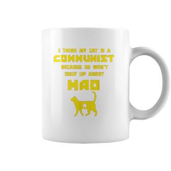 Funny Cat Joke Communist Meow Coffee Mug | Favorety AU