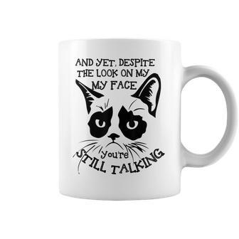 Funny Cat Kitten Grumpy-Face Cat Mom Cat Lovers Cat Owner Coffee Mug | Favorety CA