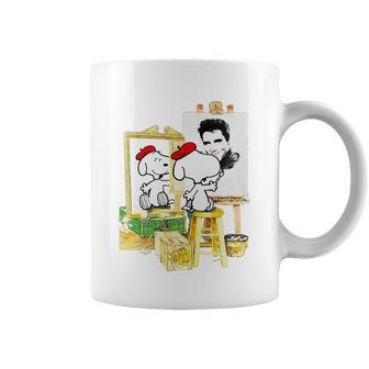 Funny Snoopys Painting The Picture - Elvis Presley Coffee Mug | Favorety AU