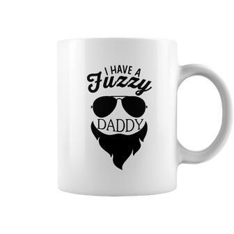 I Have A Fuzzy Daddy Funny Cute Infant Creeper Coffee Mug | Favorety DE