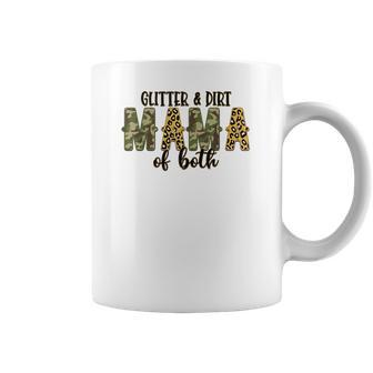 Glitter And Dirt Mom Of Both Leopard And Camo Mama Of Both Coffee Mug | Favorety CA