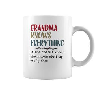 Grandma Knows Everything Womens Funny Grandma Coffee Mug | Favorety CA