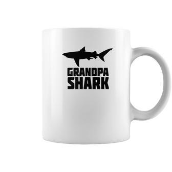 Grandpa Shark Shirt Matching Family Tribe Papa Coffee Mug | Favorety AU