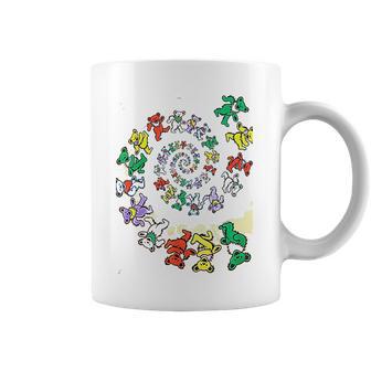 Grateful Dead Spiral Bears Tie Dye Coffee Mug | Favorety