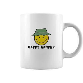 Happy Camper Camping Smiley Face Coffee Mug | Favorety AU