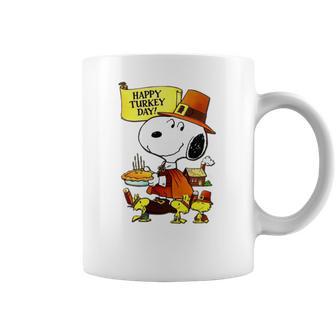 Happy Turkey Day Snoopy And Woodstock Thanksgiving Day Shirt Coffee Mug | Favorety UK