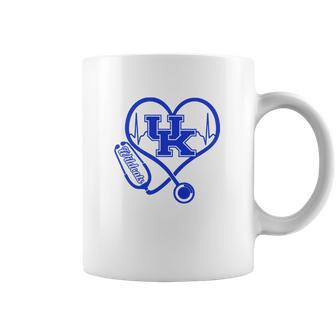 Heartbeat Love Kentucky Wildcats Nurse Coffee Mug | Favorety AU