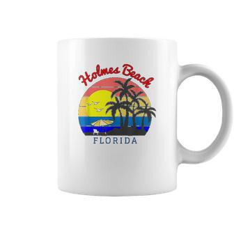 Holmes Beach Florida Vintage Retro Beach Sunset Gift Coffee Mug | Favorety