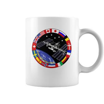 International Space Station T-Shirt Nasa Iss Flag Logo Coffee Mug | Favorety UK