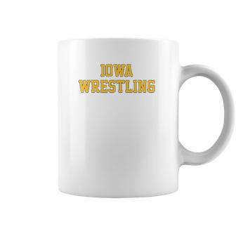 Iowa Hawkeyes Block Iowa Wrestling Coffee Mug | Favorety DE