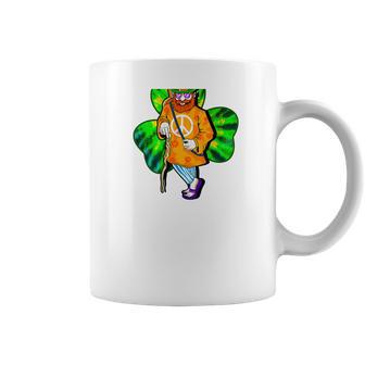 Irish Hippie Leprechaun Peace Shillelagh Guitar Beard Coffee Mug | Favorety UK