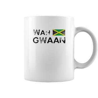 Jamaica Wah Gwaan Flag Jamaican Pride Fan Gift Coffee Mug | Favorety AU