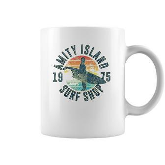 Jaws Amity Island Surf 1975 Yellow Heather Coffee Mug | Favorety CA