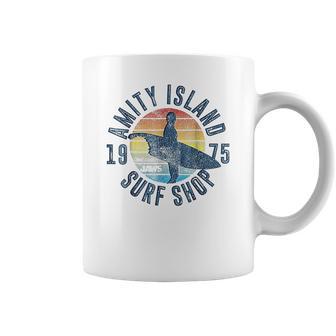 Jaws Amity Island Surf Board Graphic Coffee Mug | Favorety AU