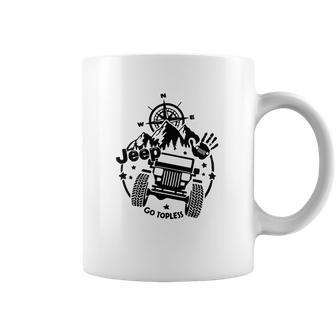 Jeep Square Headlight Go Topless Coffee Mug | Favorety