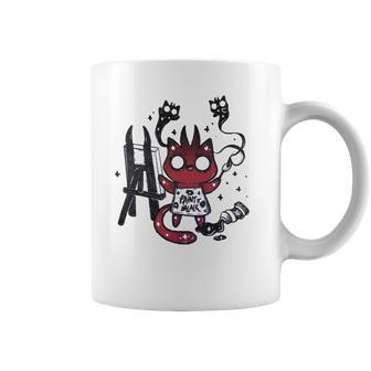 Kawaii Pastel Goth Art Devilish Cute Cat Demon Painting Coffee Mug | Favorety CA