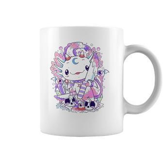 Kawaii Pastel Goth Cute And Creepy Axolotl Knife Coffee Mug | Favorety AU