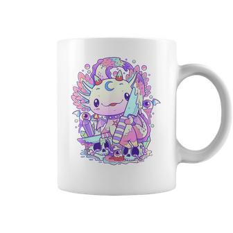 Kawaii Pastel Goth Cute And Creepy Axolotl Knife V2 Men Women T-Shirt Graphic Print Casual Unisex Tee Coffee Mug | Favorety AU