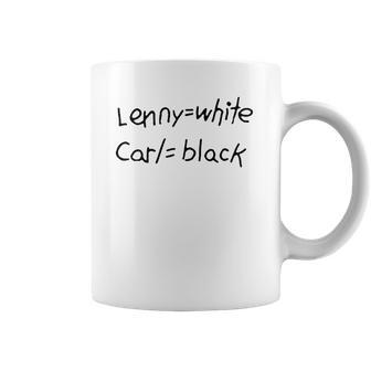 Lenny White Carl Black Coffee Mug | Favorety