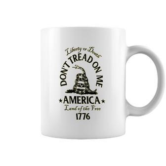 Liberty Or Death Don’T Tread On Me Ladies Womens Coffee Mug | Favorety AU