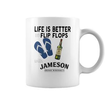 Life Is Better In Flip Flops With Jameson Irish Whiskey Coffee Mug | Favorety AU