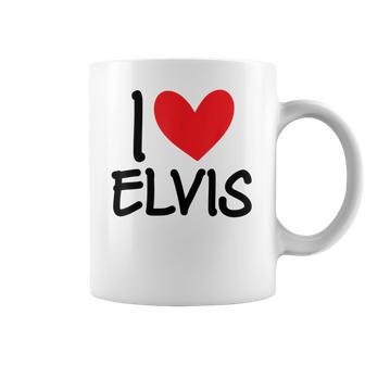 I Love Elvis Name Personalized Men Guy Bff Friend Heart Boys Coffee Mug | Favorety UK