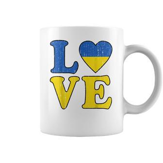 Love Support Ukraine I Stand With Ukraine Ukrainian Flag Men Women T-Shirt Graphic Print Casual Unisex Tee Coffee Mug | Favorety CA