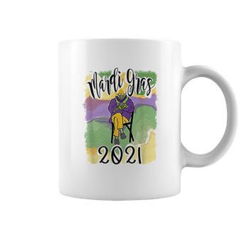 Mardi Gras Cozy Bernie Sanders Sitting Inauguration Funny Coffee Mug | Favorety AU