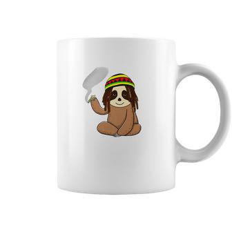 Marijuana Sloth Weed Smoker Jamaican Funny 420 Gifts Coffee Mug | Favorety AU