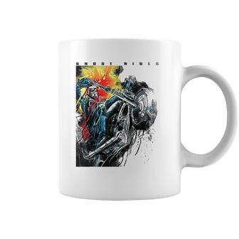 Marvel Ghost Rider Motorcycle Poster Coffee Mug | Favorety DE