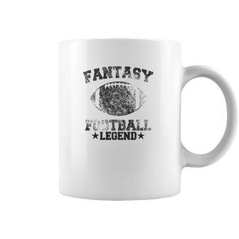 Mens Fantasy Football Legend Funny Season Novelty Graphic Dad Gameday Coffee Mug | Favorety