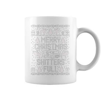 Meri Christmas Shitters Full Funny T Coffee Mug | Favorety