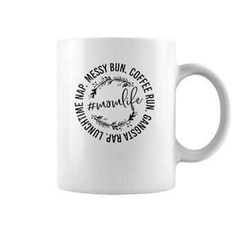 Messy Bun Coffee Run Gangsta Rap Mom Life Coffee Mug | Favorety UK