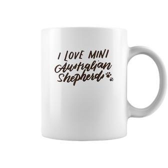 Mini Australian Shepherd I Love Minnie Aussies Gift Coffee Mug | Favorety