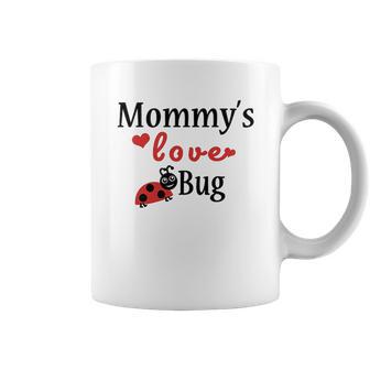 Mommys Love Bug White Puppy Dog Coffee Mug | Favorety AU