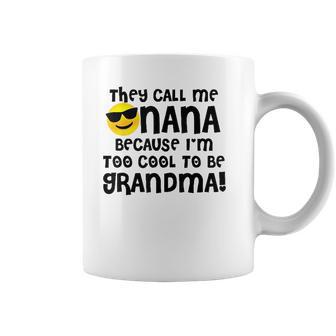 Mothers Day For Cool Nana Grandma Emoji Shades Coffee Mug | Favorety DE