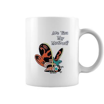 Are You My Mothra Funny Parody Kaiju Heather Royal Blue L Graphic Coffee Mug | Favorety CA