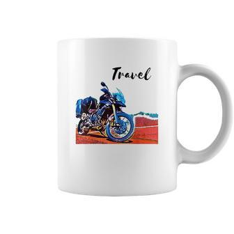 Motorcycle Travel Adventure Photo Art Triumph Moto Bike Coffee Mug | Favorety UK