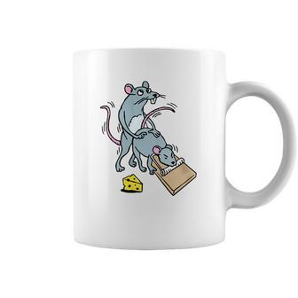 Mouse Screwing A Mouse In A Mousetrap Funny Joke T-Shirt Coffee Mug | Favorety AU