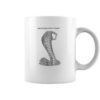 Mustang 50 Years Ford 50 Gray Snake Coffee Mug | Favorety UK