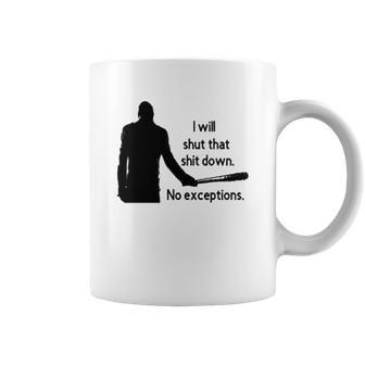 Negan Shut Down No Exceptions Walking Dead Coffee Mug | Favorety AU