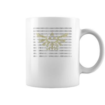 Nintendo Zelda Hylian Triforce Dot Pattern Graphic Coffee Mug | Favorety CA