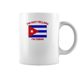 Im Not Yelling I Am Cuban Cuba Cubans Adjustable Trucker Hat Cap Coffee Mug | Favorety AU